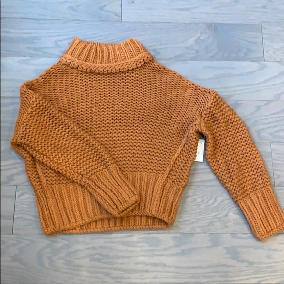 NWT Free People "My Only Sunshine" Brown Sweater - Picture 2 of 7